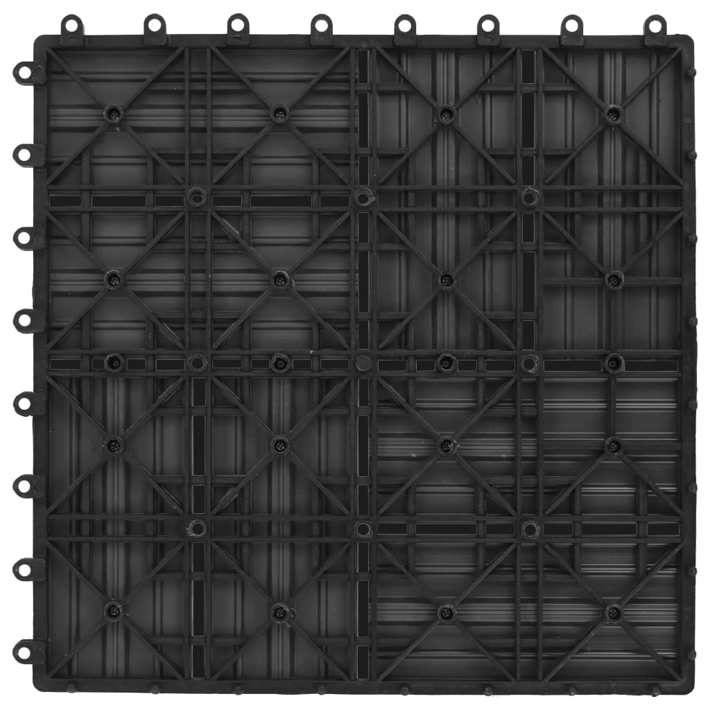 vidaXL Terrassenfliesen 11 Stück WPC 30 x 30 cm 1 qm Grau