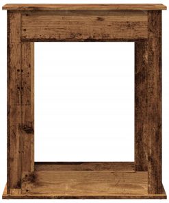 vidaXL Kaminumrandung Altholz-Optik 75x20x87,5 cm Holzwerkstoff