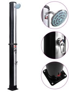 vidaXL Solardusche mit Duschkopf und Wasserhahn 40 L