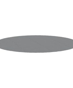 vidaXL Pool-Bodentuch Hellgrau Ø428 cm Polyester Geotextil