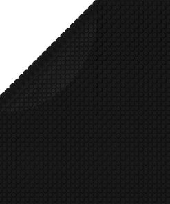 vidaXL Poolabdeckung Schwarz 488 cm PE