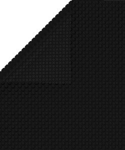 vidaXL Poolabdeckung Schwarz 450x220 cm PE