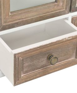 vidaXL Wandschrank Weiß 49x22x59 cm Holzwerkstoff