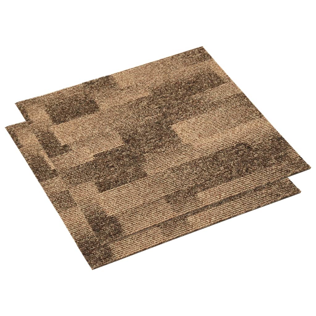 vidaXL Teppichfliesen 20 Stk. 5 m² Braun