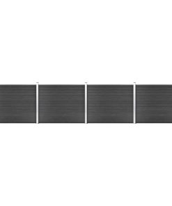vidaXL Zaunelement Set WPC 699x146 cm Grau
