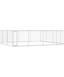 vidaXL Outdoor-Hundezwinger Verzinkter Stahl 760x760x185 cm