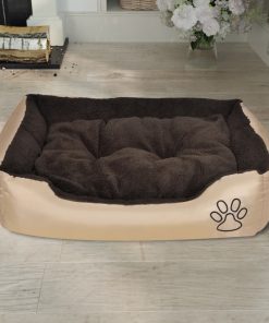 vidaXL Warmes Hundebett mit Polsterkissen XL