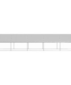 vidaXL Outdoor-Hühnerkäfig 3x10x2 m Verzinkter Stahl