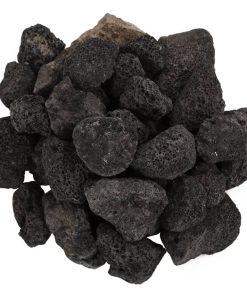 vidaXL Lavagranulat 10 kg Schwarz 3-5 cm