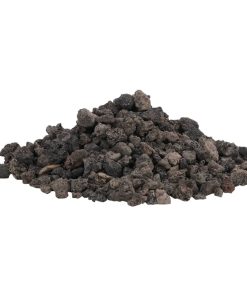 vidaXL Lavagranulat 10 kg Schwarz 1-2 cm