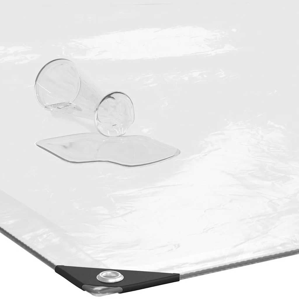 vidaXL Transparente Plane mit Ösen 8x12 m Polyethylen