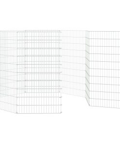 vidaXL Freilaufgehege 8-teilig 54x100 cm Verzinktes Eisen