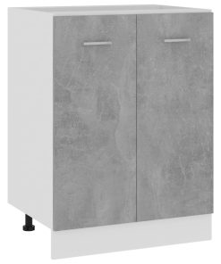 vidaXL Unterschrank Lyon Betongrau 60x46x81,5 cm Holzwerkstoff