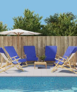 vidaXL Strandtücher 6 Stk. Königsblau 60x135 cm Stoff 400 GSM
