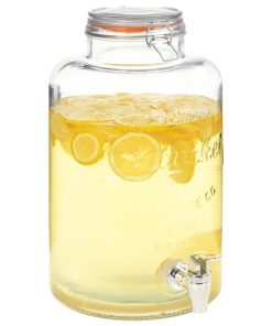 vidaXL Wasserspender XXL mit Zapfhahn Transparent 8 L Glas