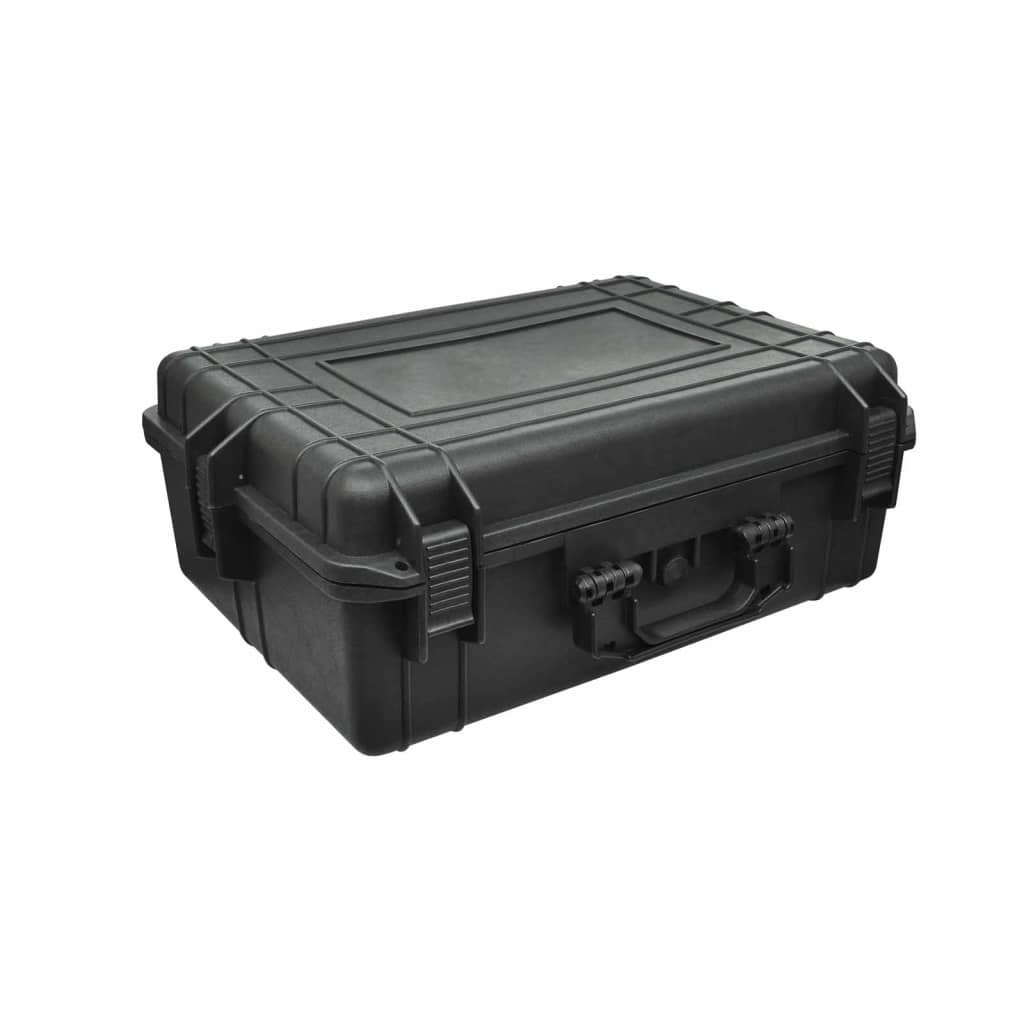 vidaXL Transportkoffer Schwarz mit Schaumstoff 35 L Fassungsvermögen