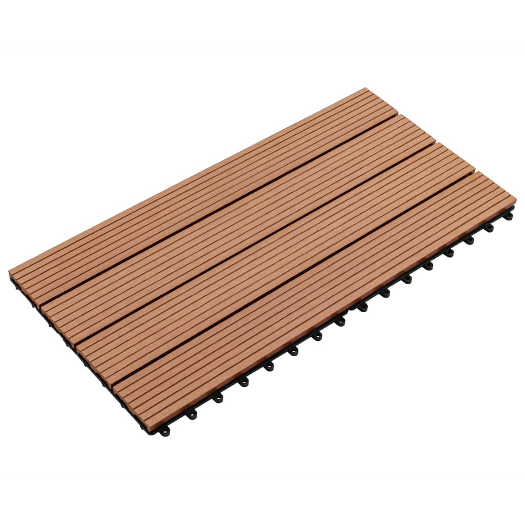vidaXL WPC-Fliesen 60×30 cm 6 Stk. 1m² Braun