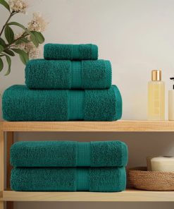 vidaXL Premium-Saunatücher SOLUND 4 Stk. Grün 80x200 cm 600 g/m²