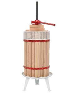 vidaXL Obst- und Weinpresse mit Stoffbeutel 30 L Eichenholz
