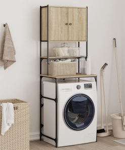 vidaXL Waschmaschinenschrank Sonoma-Eiche 68x48,5x194 cm