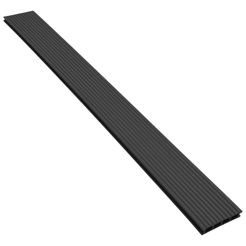 vidaXL WPC Terrassendielen mit Zubehör 10 m² 2,2 m Anthrazit