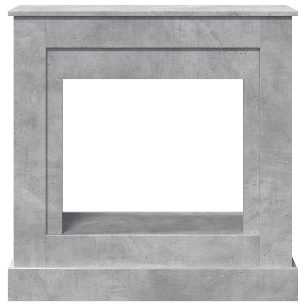 vidaXL Kaminumrandung Betongrau 90x30x90 cm Holzwerkstoff