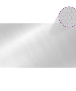 vidaXL Poolabdeckung Silbern 975x488 cm PE