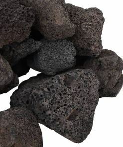 vidaXL Lavagranulat 10 kg Schwarz 5-8 cm