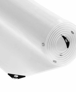 vidaXL Transparente Plane mit Ösen 2x12 m PVC
