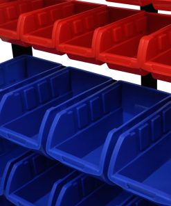 Werkstattboxen mit Ständer Blau & Rot