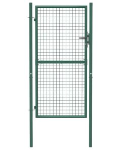 vidaXL Zauntor Stahl 100x175 cm Grün