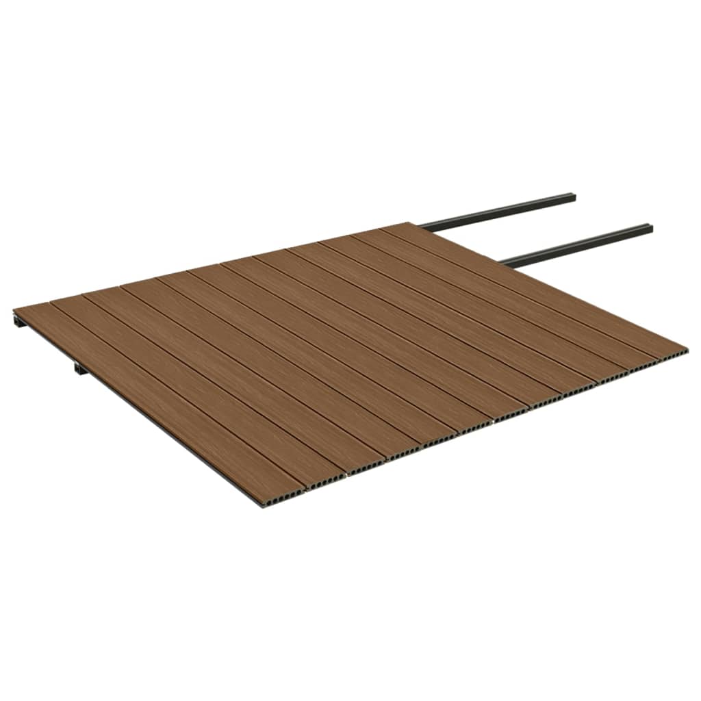 vidaXL WPC Terrassendielen mit Zubehör Braun und Grau 30 m² 4 m