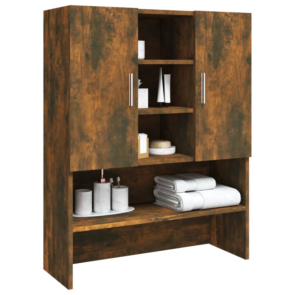 vidaXL Waschmaschinenschrank Räuchereiche 70,5x25,5x90 cm