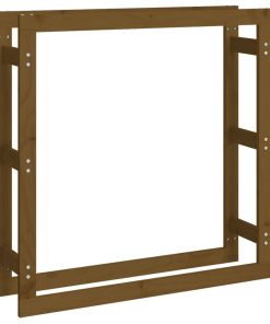 vidaXL Kaminholzregal Honigbraun 100x25x100 cm Massivholz Kiefer