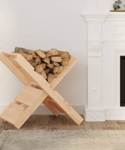 vidaXL Kaminholzhalter 47x39,5x48 cm Massivholz Kiefer