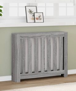 vidaXL Heizkörperverkleidung Grau Sonoma 104x20x82 cm Holzwerkstoff