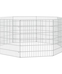 vidaXL Freilaufgehege 8-teilig 54x60 cm Verzinktes Eisen