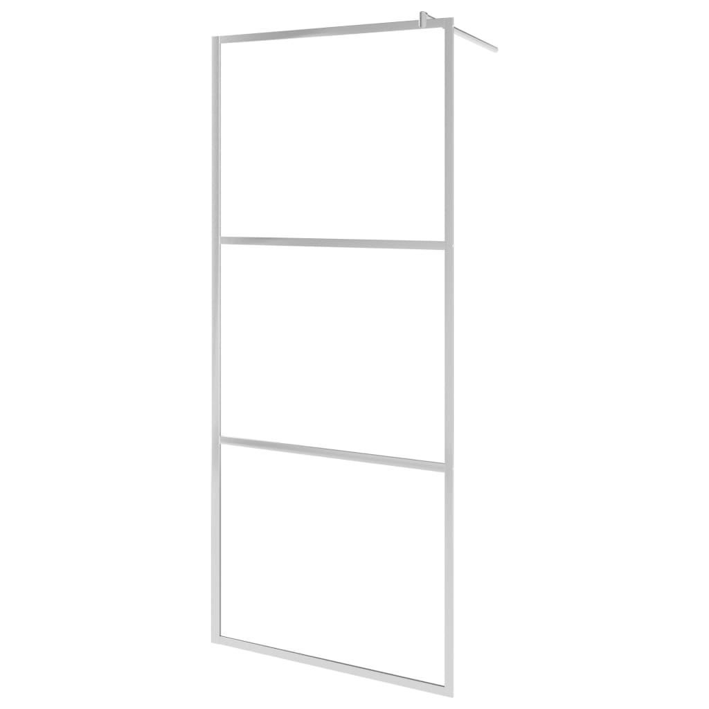 Parete Per Doccia WalK-In Vetro Semi Smerigliato Esg 80x195 cm