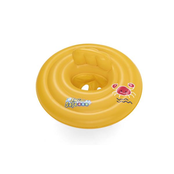 Bestway Galleggiante Gonfiabile 3 Anelli Sedile Bambino 76x76 cm 1 a 2 Anni Giardino, Piscina e Spiaggia 32050