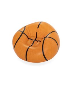 Bestway Poltrona Gonfiabile Gigante Basket 114x112x66 cm +6 Anni Interno e Giardino 75103