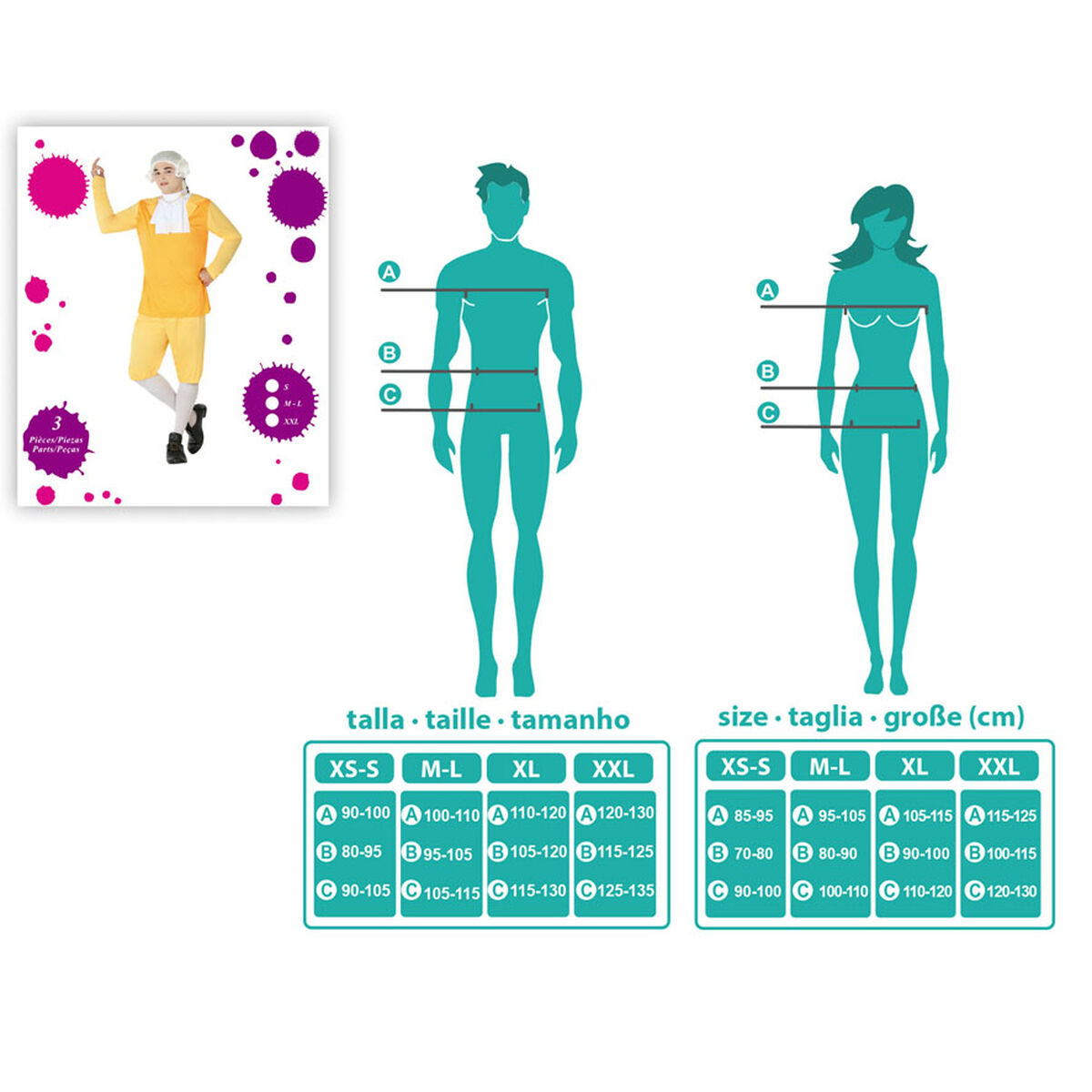 Costume per Adulti 5033 Cortigiano - Image 6