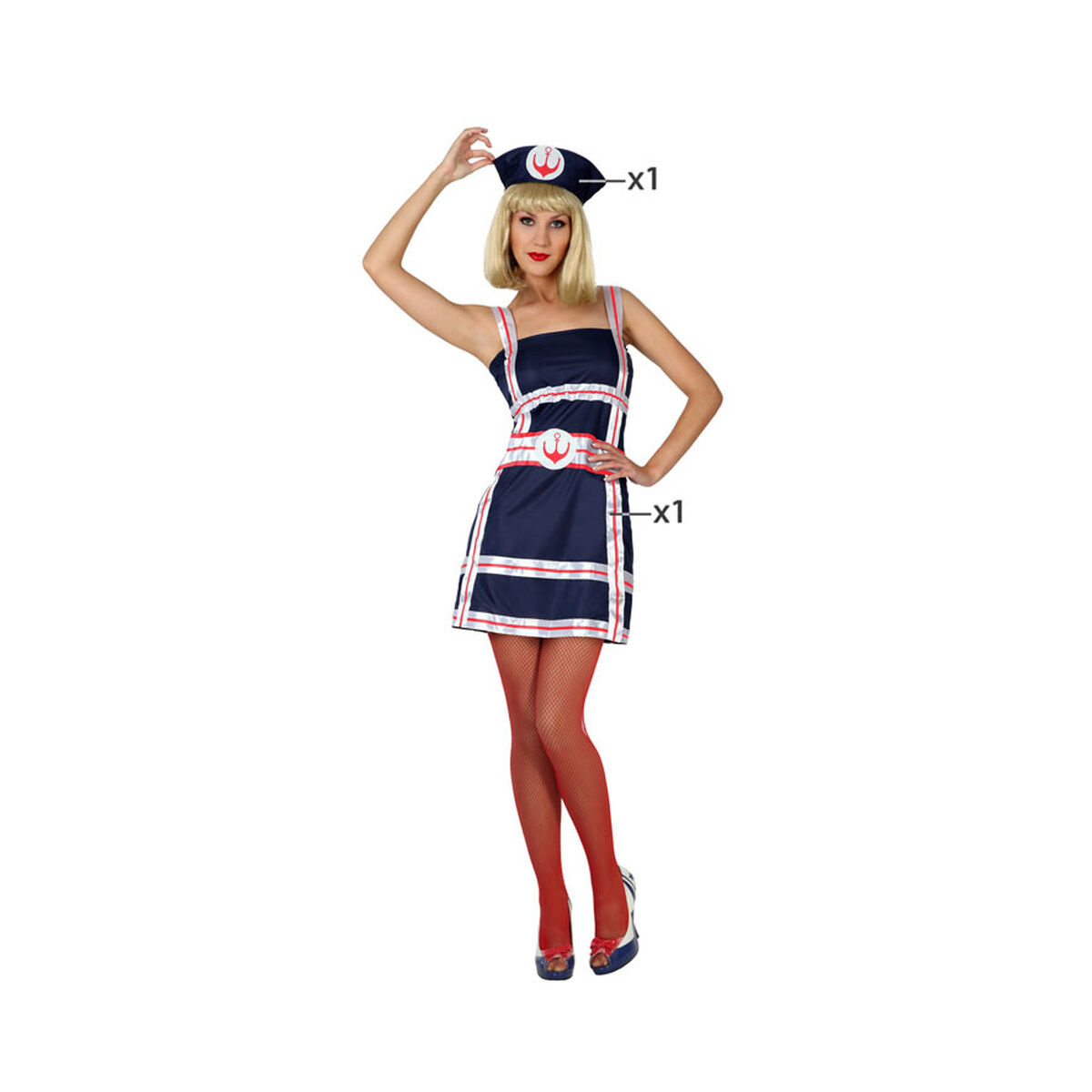 Costume per Adulti 825 (2 pcs) Marinaia - Image 5