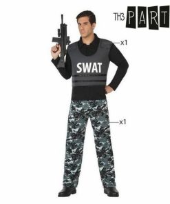 Costume per Adulti Poliziotto Swat Taglia:M/L