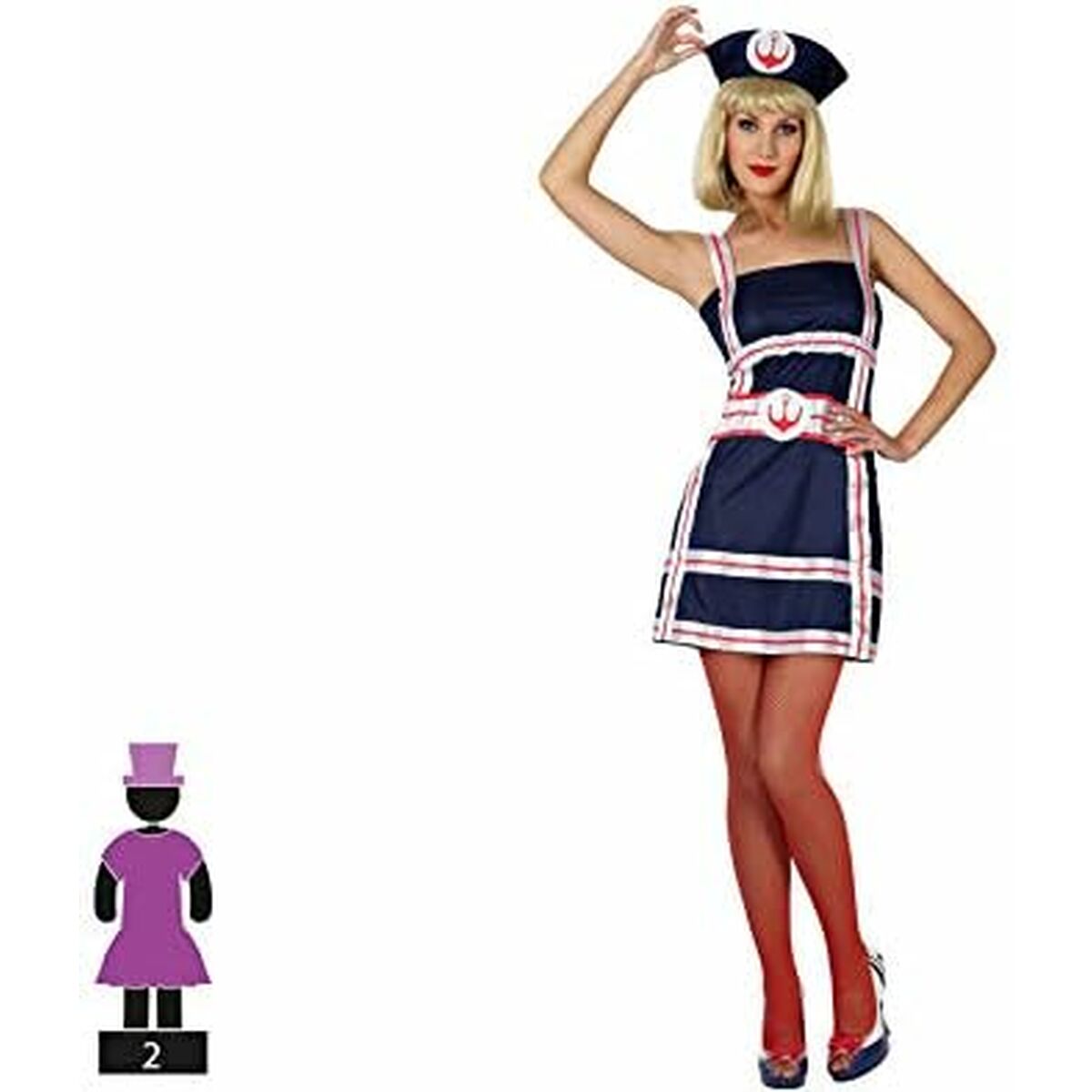 Costume per Adulti 825 (2 pcs) Marinaia - Image 4