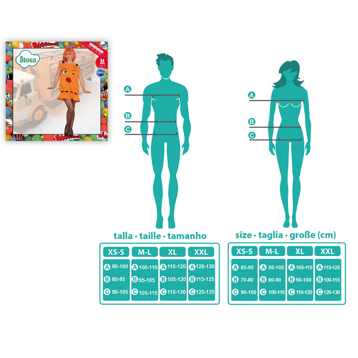 Costume per Adulti 2252 Bottiglia di Gas - Image 4