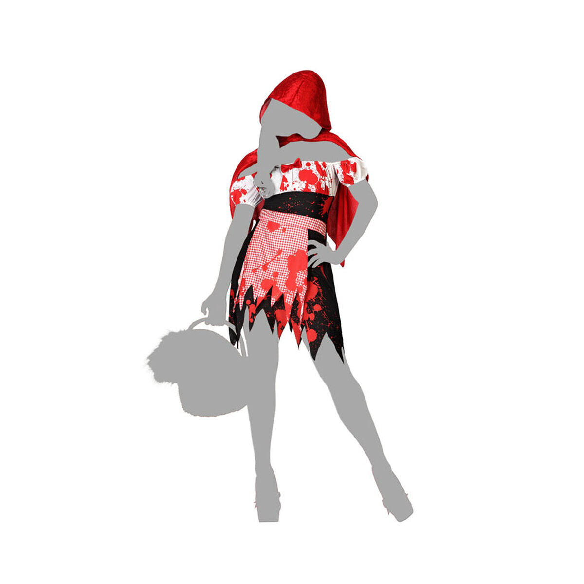 Costume per Adulti Th3 Party Multicolore Assassino Taglia:XS/S