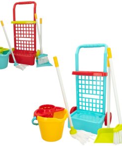 Carrello delle Pulizie con Accessori Colorbaby Giocattolo 5 Pezzi 30,5 x 55,5 x 19,5 cm (12 Unità)