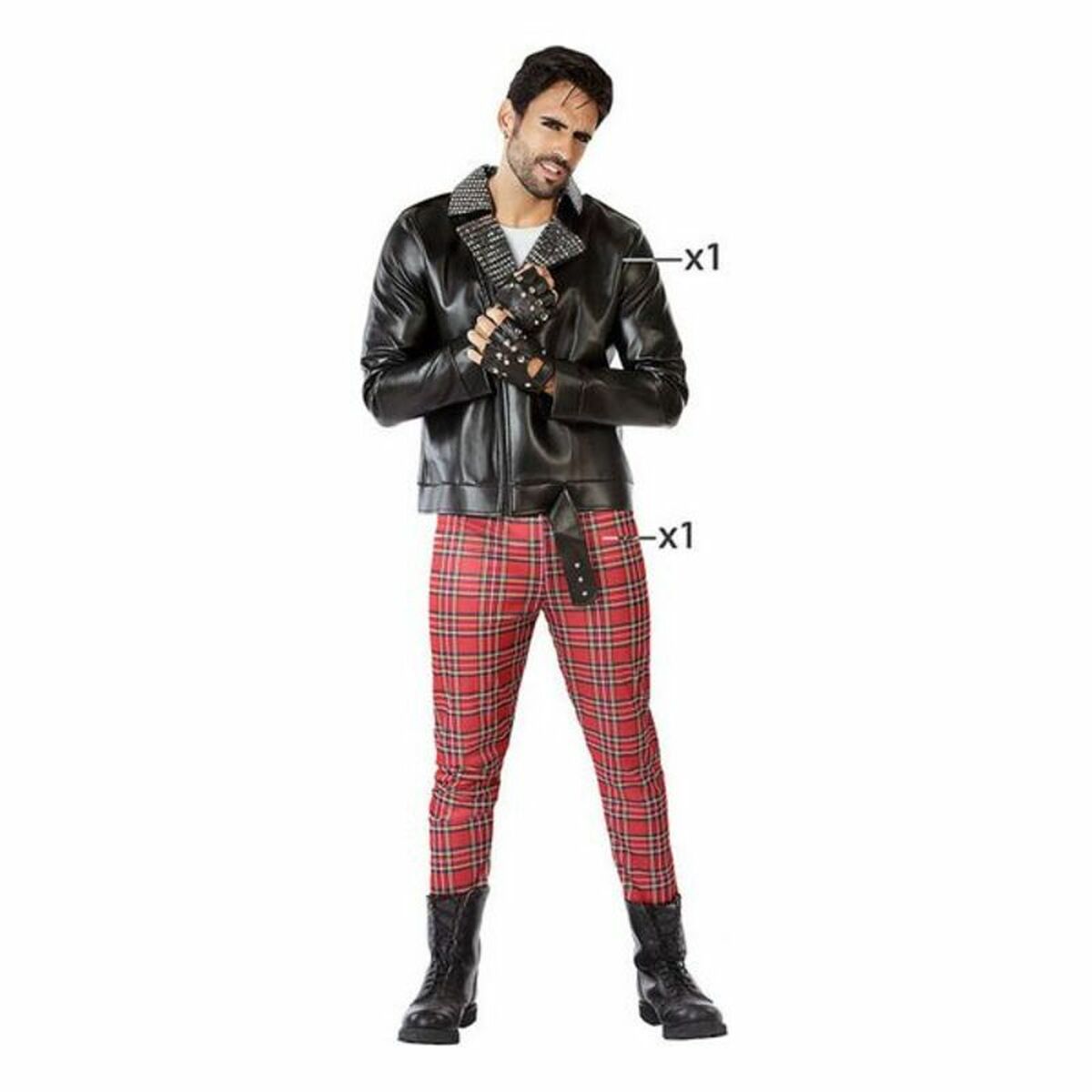 Costume per Adulti Punky Taglia:M/L - Image 6