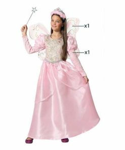 Costume per Bambini Fata madrina Rosa Taglia:10-12 Anni