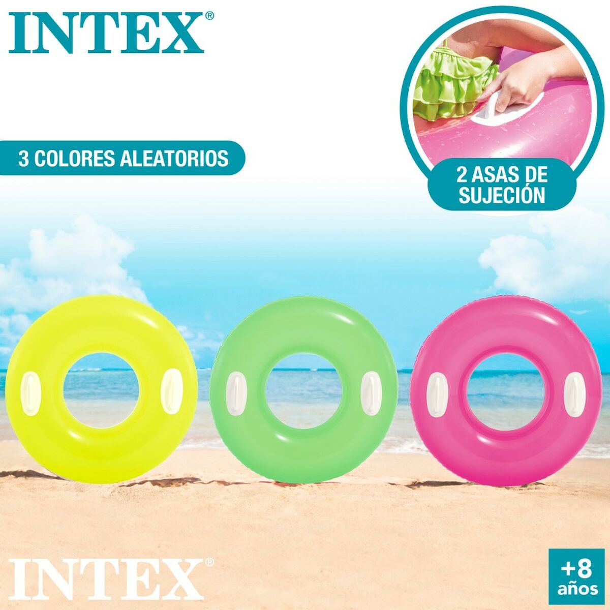 Salvagente Gonfiabile Donut Intex 76 x 15 x 76 cm (24 Unità) - Image 6